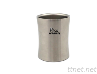 Taza de la pared del doble del acero inoxidable