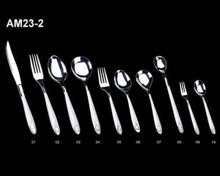 Vajilla del acero inoxidable (cuchillo, cuchara de Fork&amp; fijados)