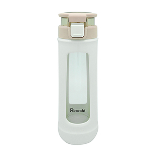 Botella de agua de cristal de un sólo recinto con el bucle 410ml