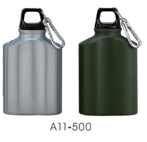 Botella oval de aluminio de la dimensión de una variable