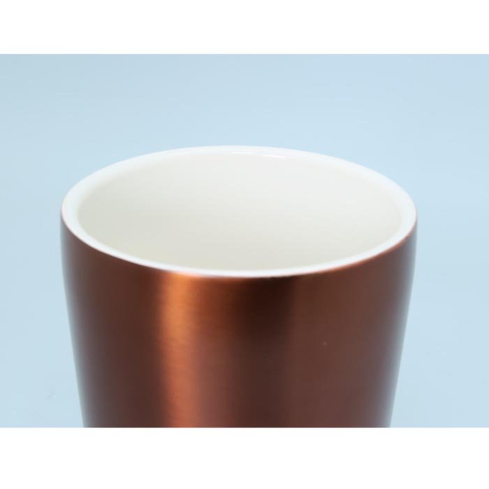 Taza de café de vacío de acero inoxidable con revestimiento de cerámica en el interior