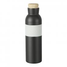 Elegante botella de vacío de acero inoxidable 600ml con tapón de patrón de corcho